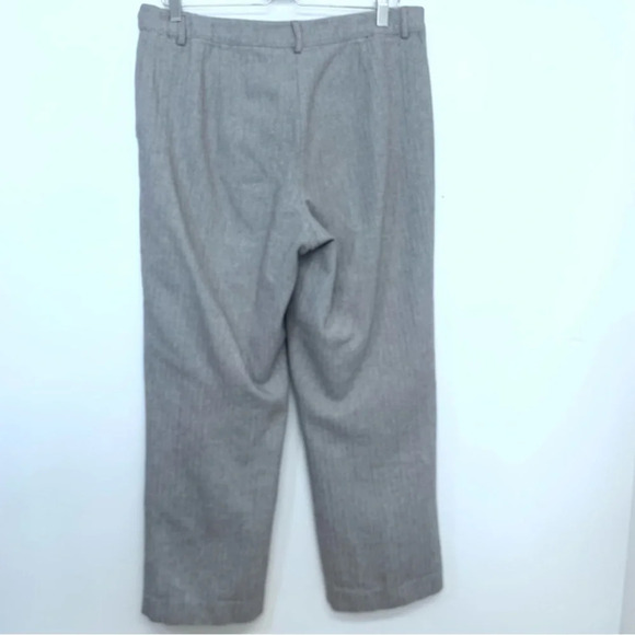 LL Bean Pants Woman 12 Trousers Classic Fit Straight Lined Pockets Career Cotton - Picture 7 of 15